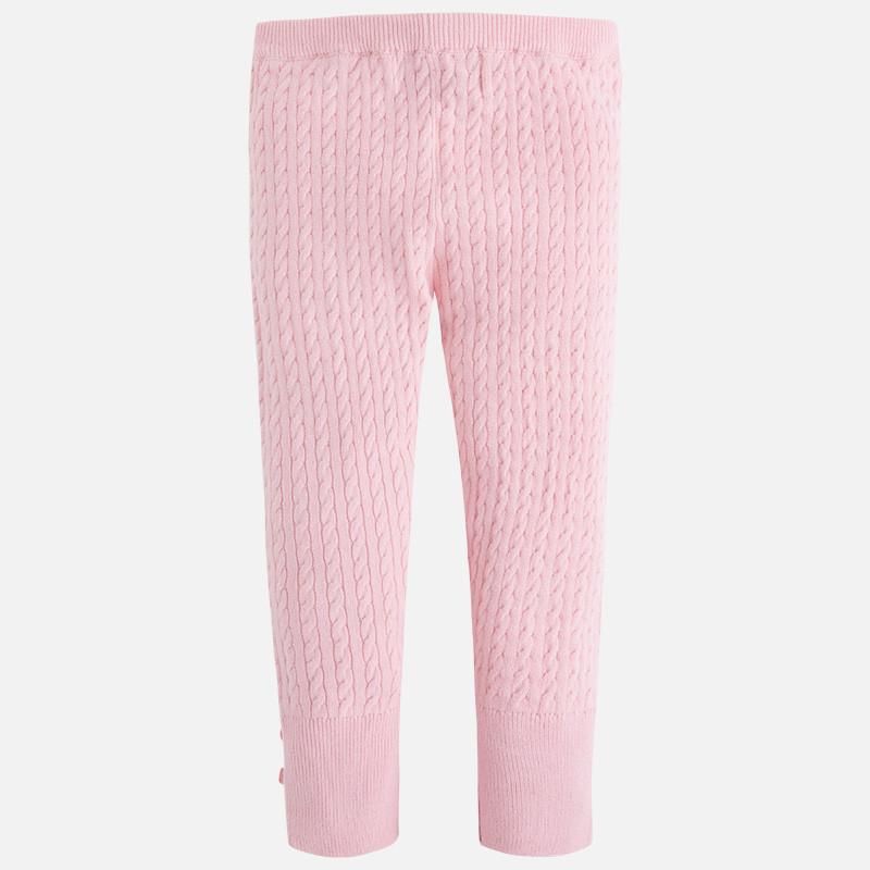 Mayoral Pink Knitted Leggings - 6 Years - Leggings