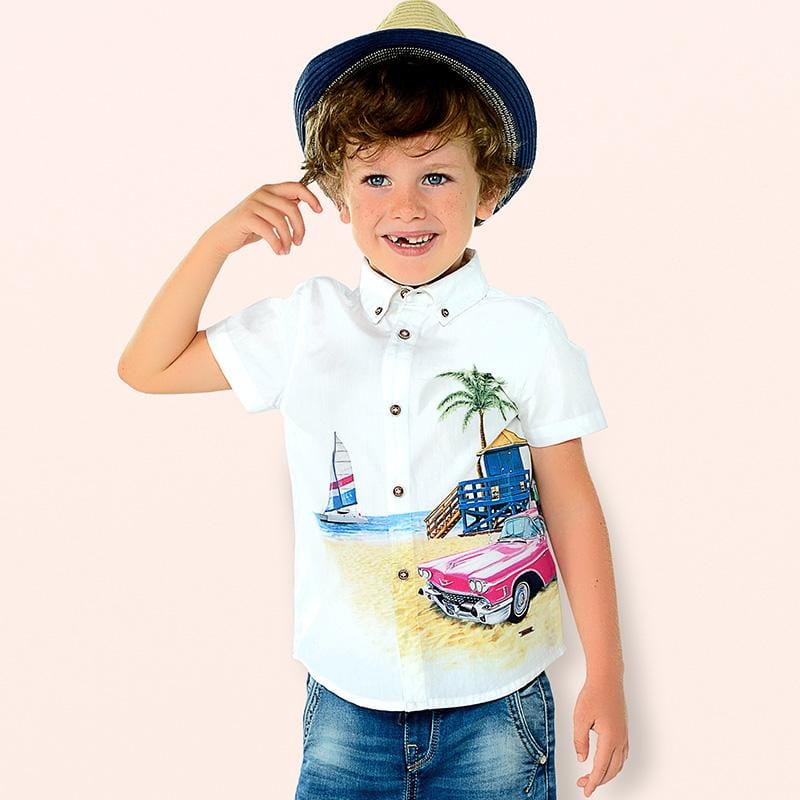 Mayoral Beach Design Shirt - Shirt