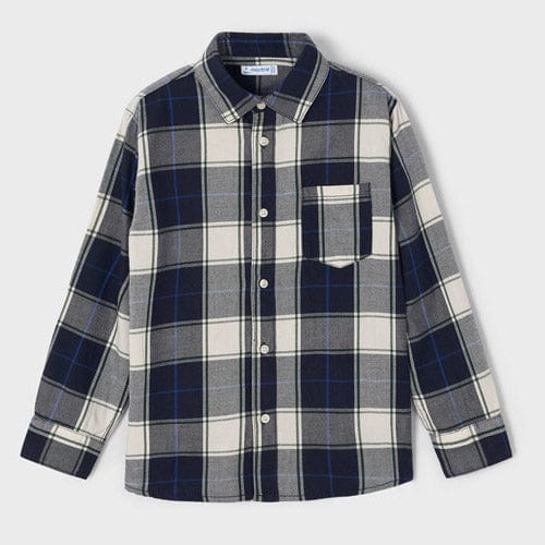 Mayoral Shirt Mayoral Navy & White Checked Shirt