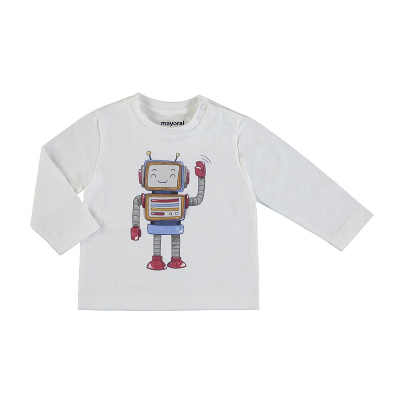 Mayoral Robot Off White T-Shirt - T-shirt