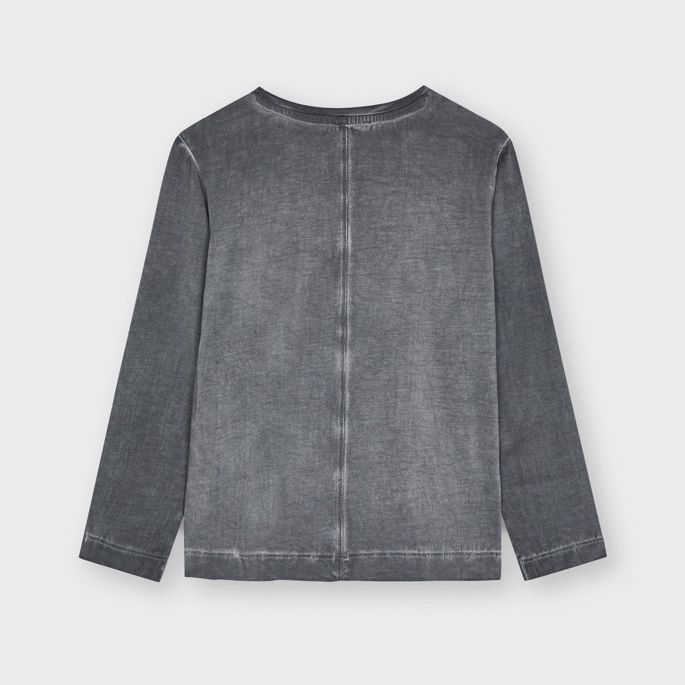 Mayoral Washed Grey Long Sleeved T-Shirt - T-shirt