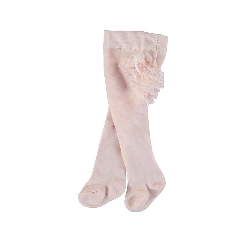 Mayoral Pink Ruffle Tights - Tights