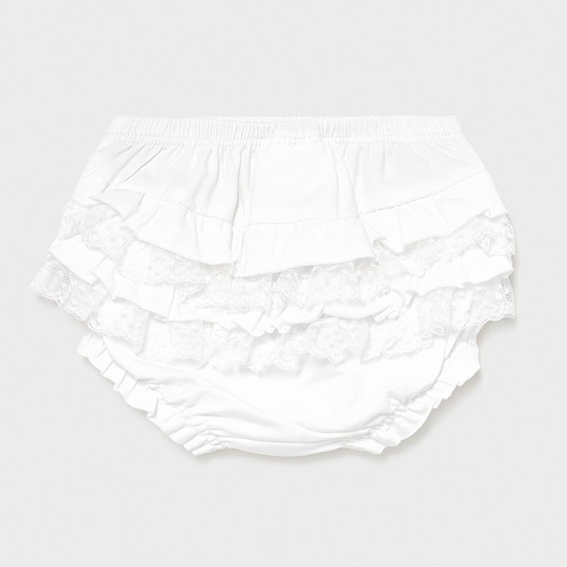 Mayoral White Frilly Knickers - Underwear