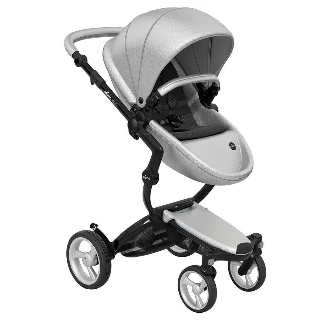 Mima-Xari-Single-Pushchair-argento-with-Black-Chassis-Black