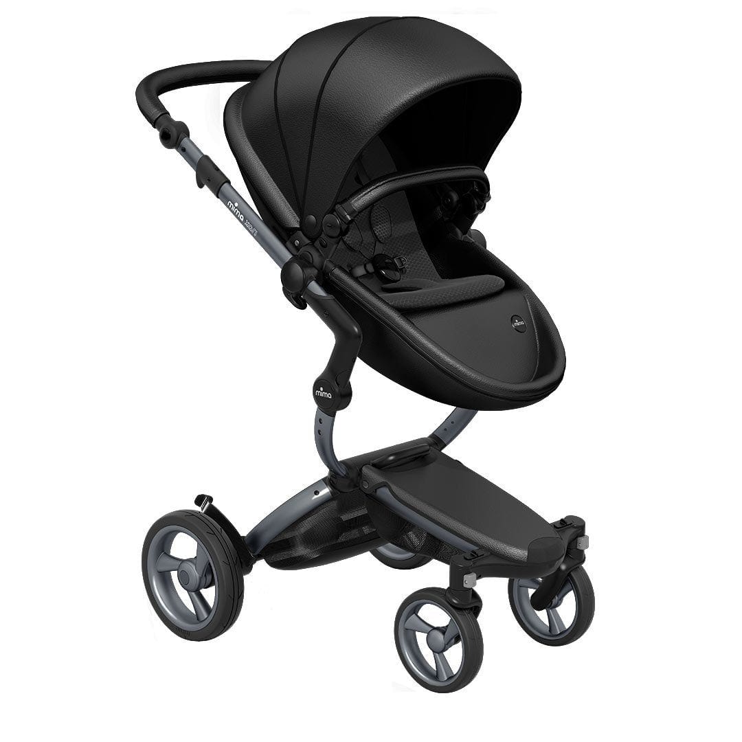 Mima-Xari-Single-Pushchair-Black-Flair-with-Graphite-Grey-Chassis-Pure-Black