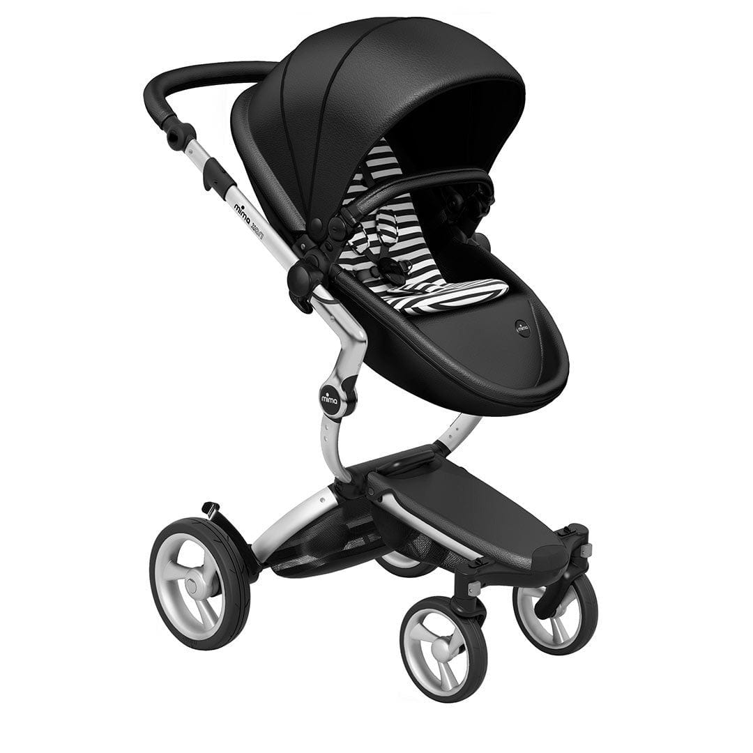 Mima-Xari-Single-Pushchair-Black-Flair-with-Aluminium-Chassis-Black-White