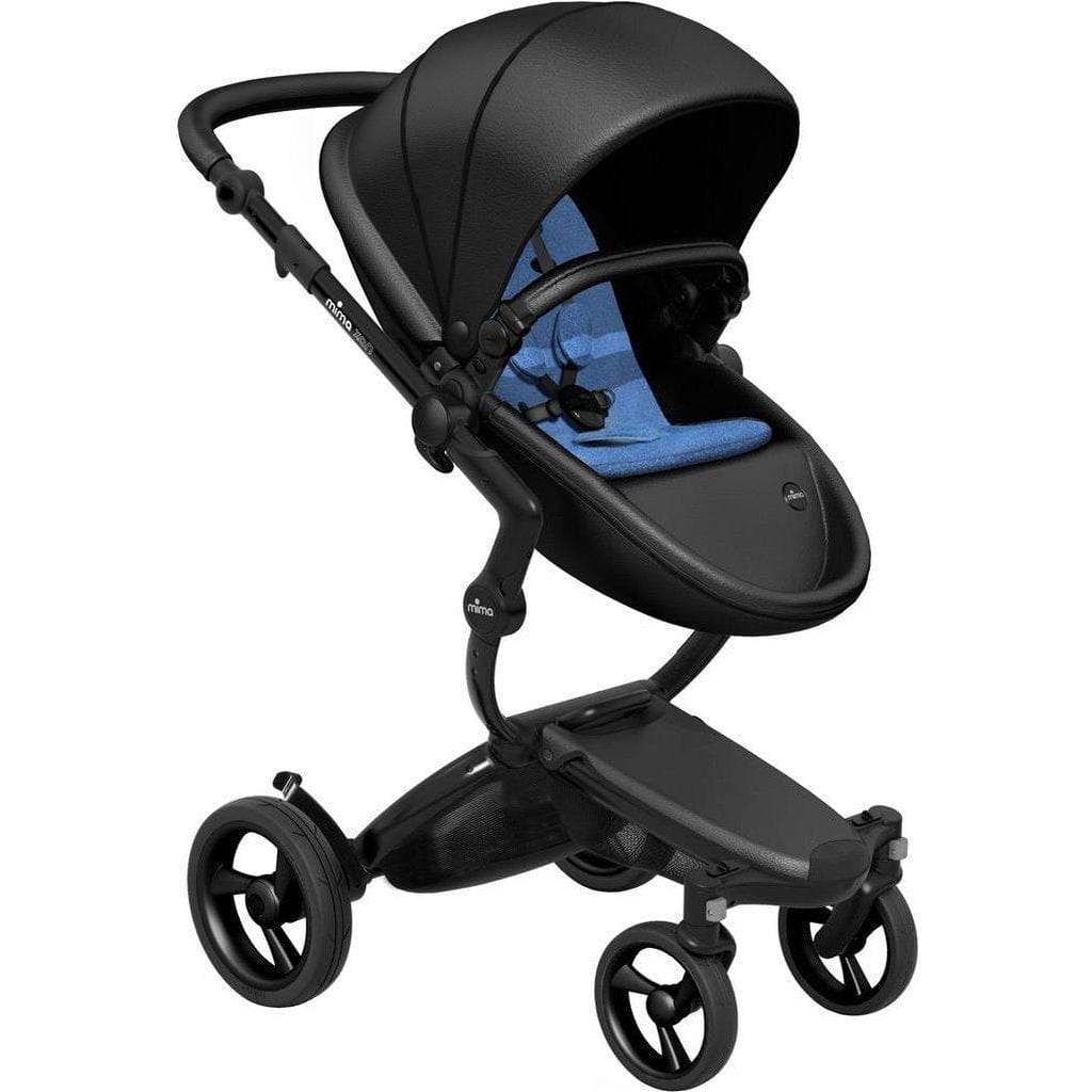 Mima-Xari-Single-Pushchair-Black-Flair-with-Black-Chassis-denim-blue