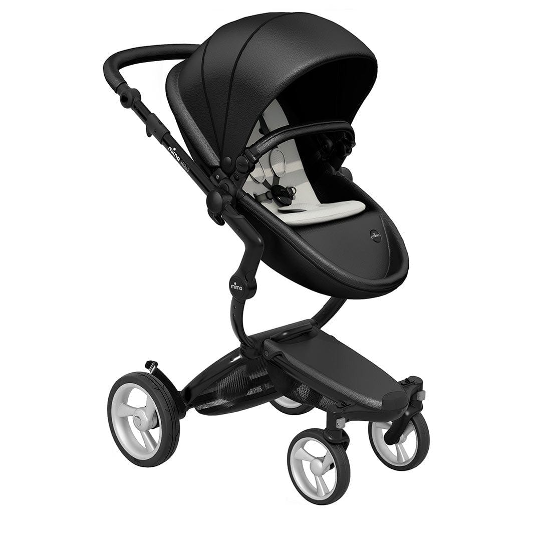 Mima-Xari-Single-Pushchair-Black-Flair-with-Black-Chassis-stone-white