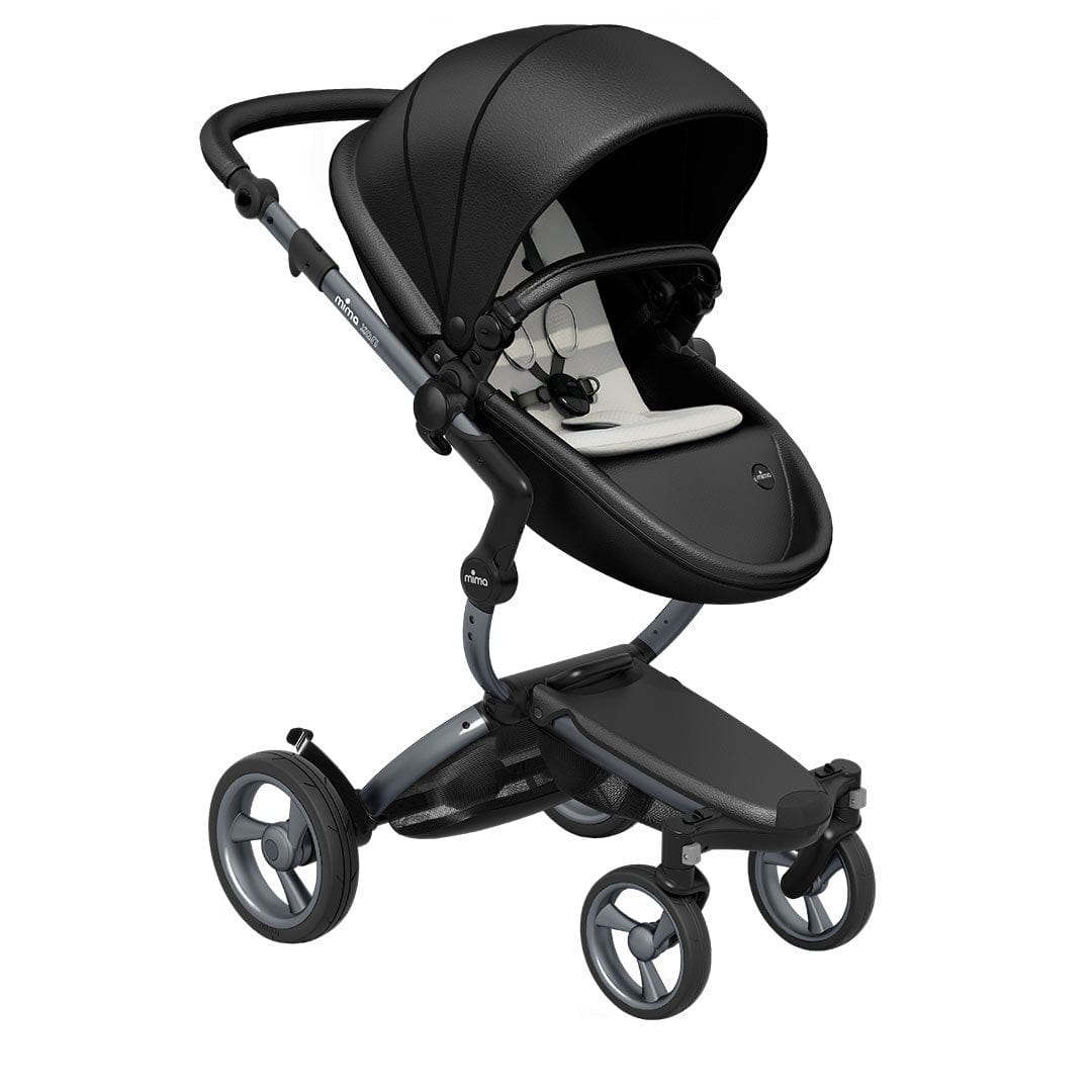 Mima-Xari-Single-Pushchair-Black-Flair-with-Graphite-Grey-Chassis-stone-white