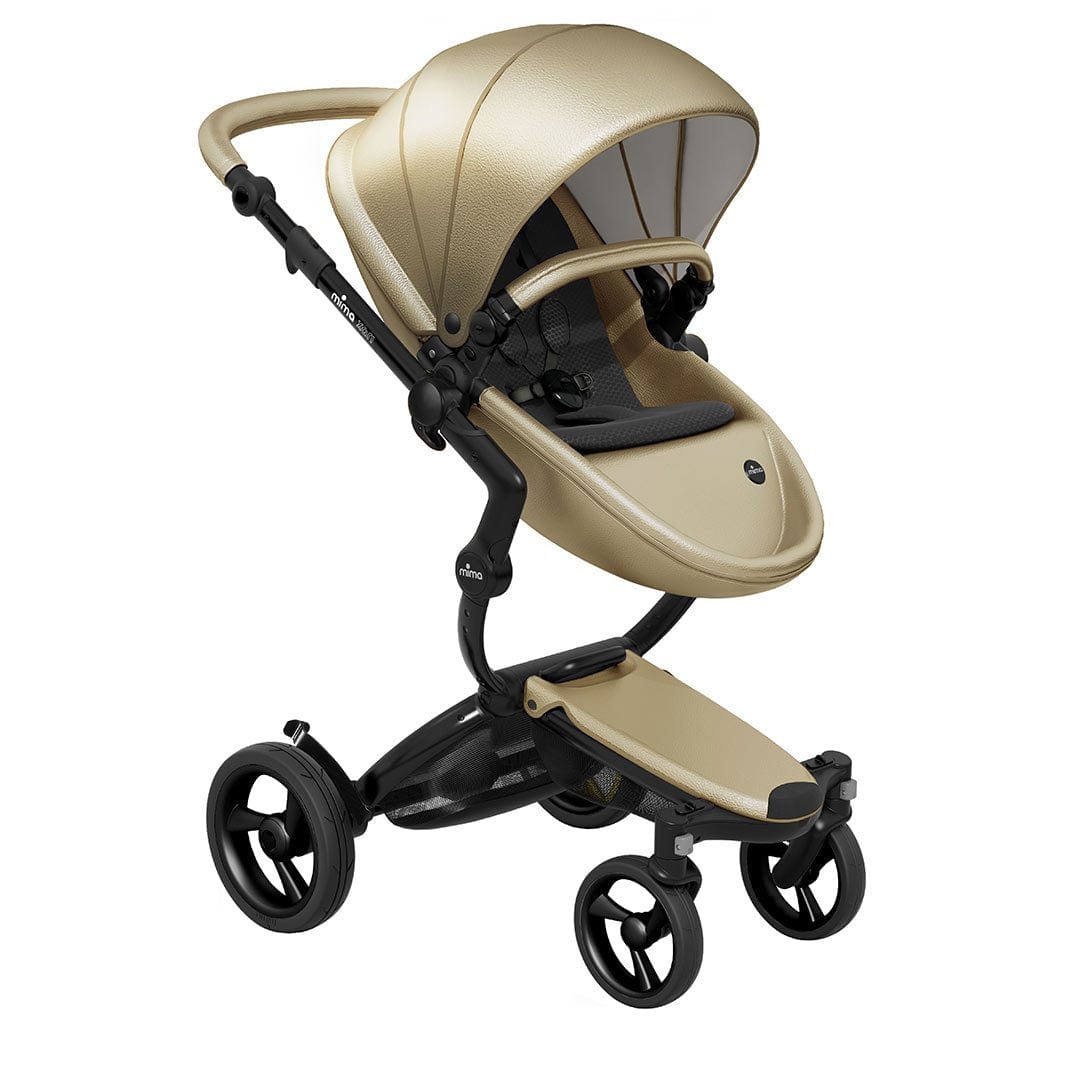 Mima-Xari-Single-Pushchair-champange-with-Black-Chassis-Black