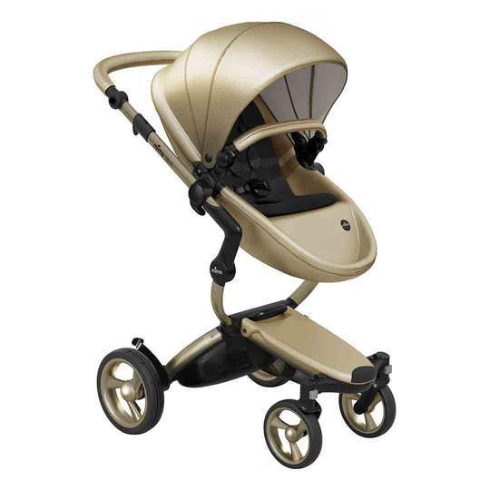 Mima-Xari-Single-Pushchair-champagne-with-champagne-frame-black