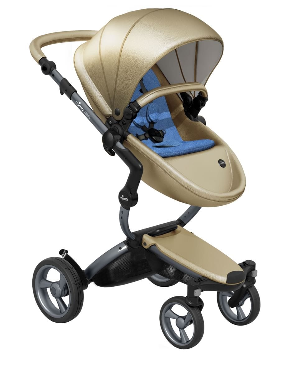 Mima Prams Champagne / Denim Blue mima xari - Graphite Grey Frame. -  Pre order