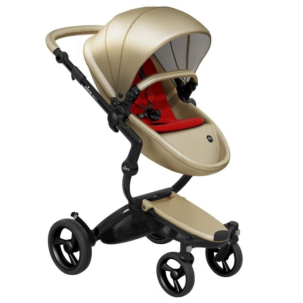 Mima-Xari-Single-Pushchair-champange-with-ruby-red