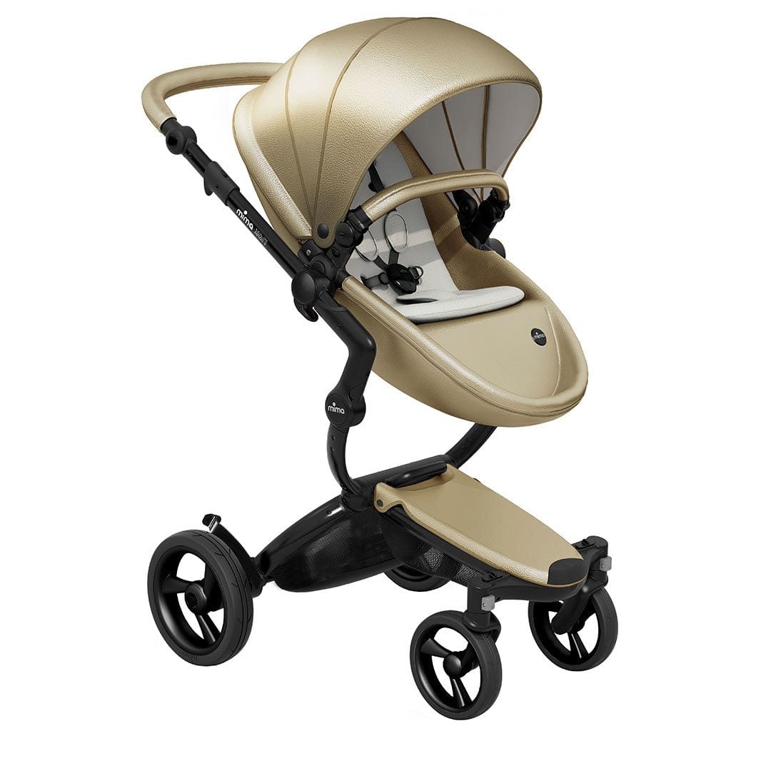 Mima-Xari-Single-Pushchair-champange-with-Black-stone-white