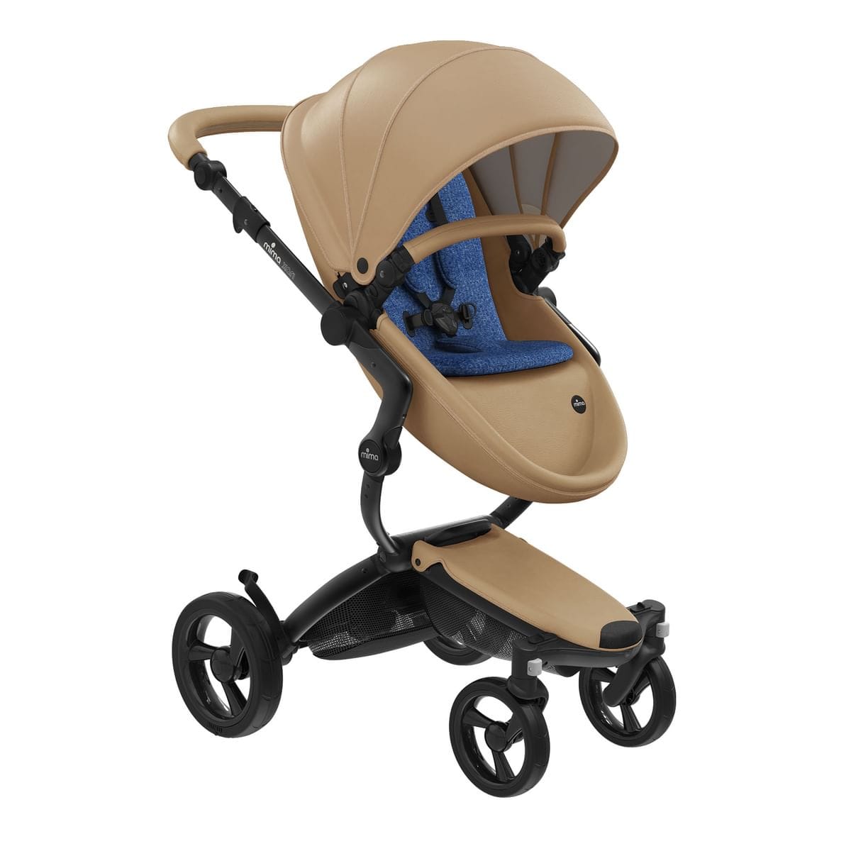 Mima Prams Latte / Denim Blue mima xari Black Frame. -  Pre order