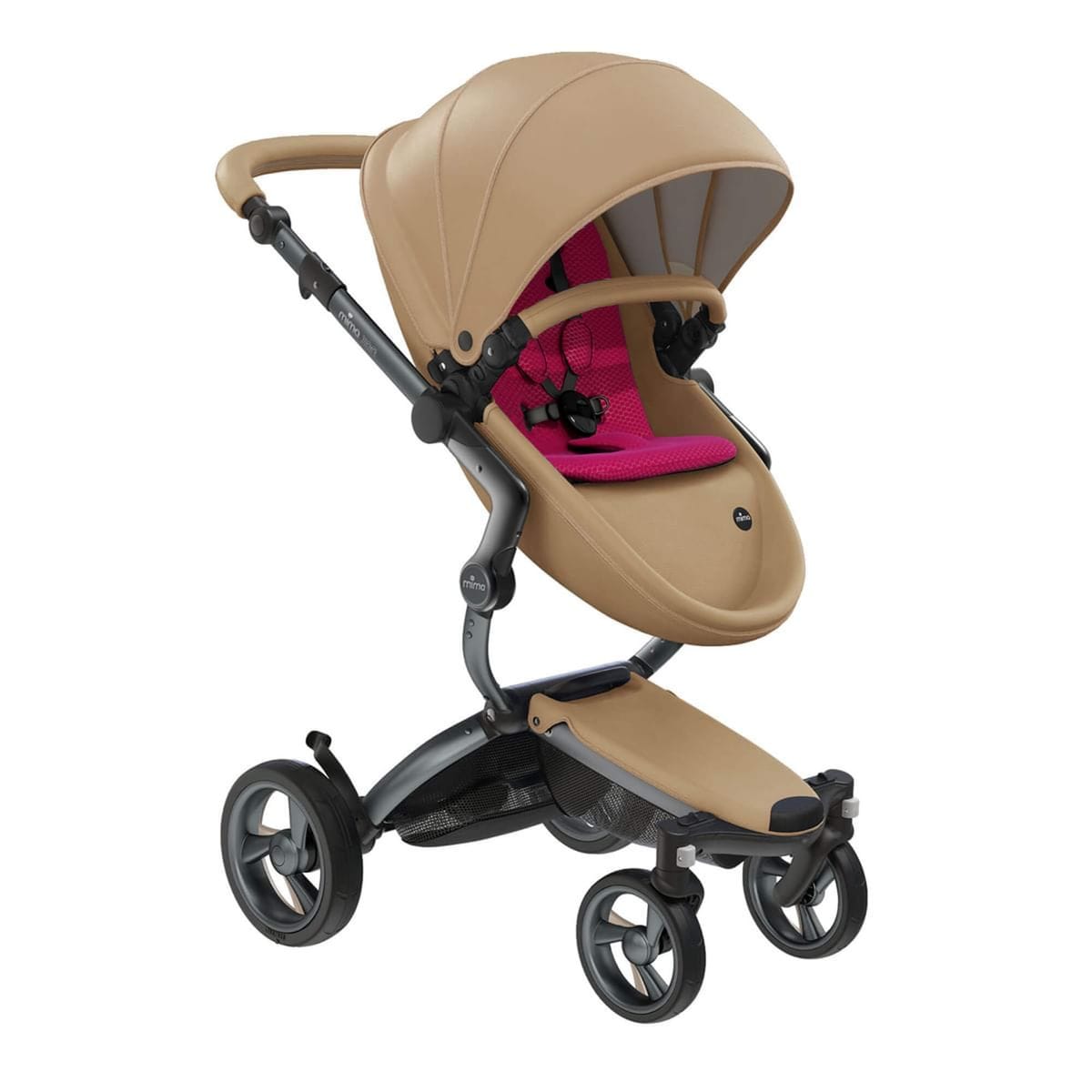 Mima Prams Latte / Hot Magenta mima xari - Graphite Grey Frame. -  Pre order