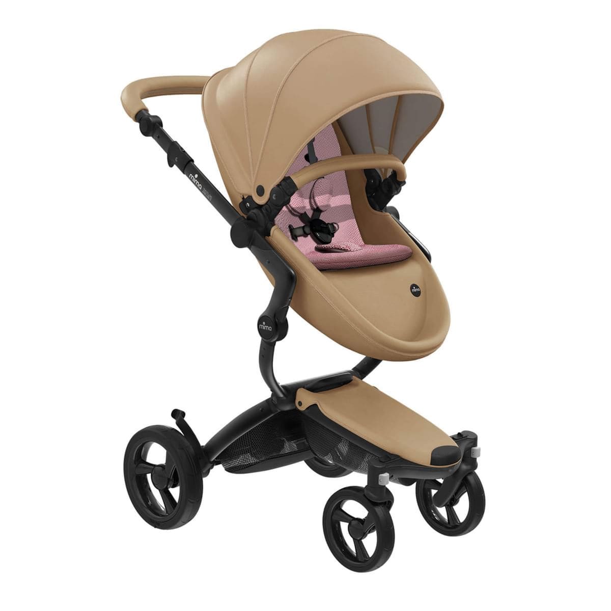 Mima Prams Latte / Pixel Pink mima xari Black Frame. -  Pre order