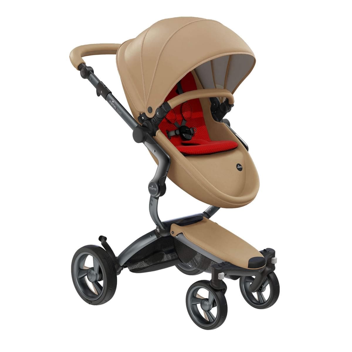 Mima Prams Latte / Ruby Red mima xari - Graphite Grey Frame. -  Pre order