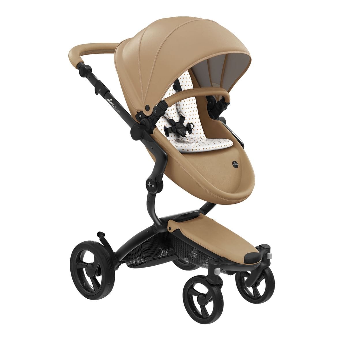 Mima Prams Latte / Sandy Beige mima xari Black Frame. -  Pre order