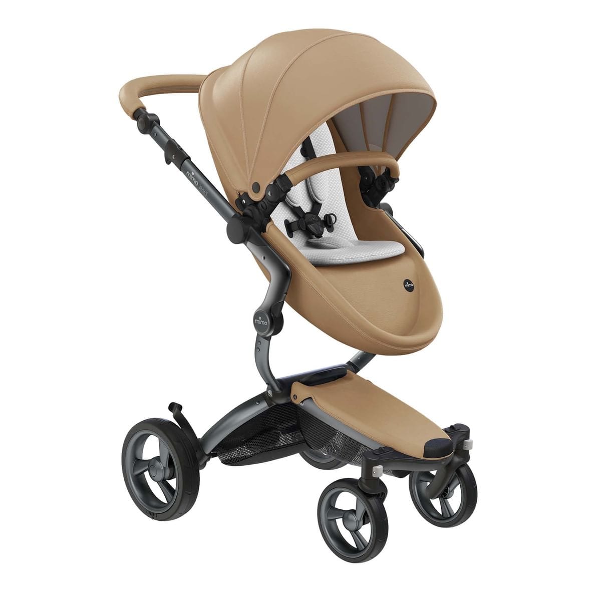 Mima Prams Latte / Stone White mima xari - Graphite Grey Frame. -  Pre order