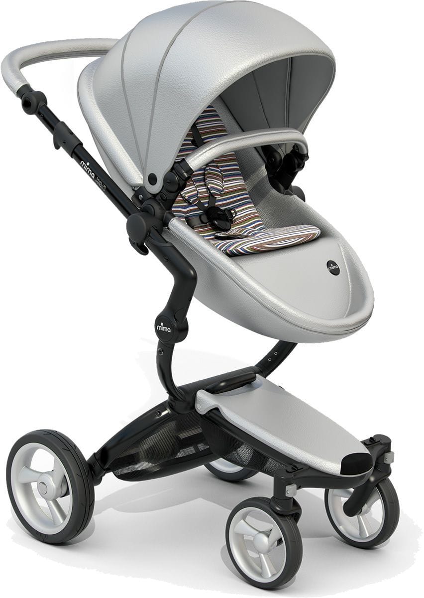 Mima-Xari-Single-Pushchair-argento-with-Black-Chassis-autumn-stripes