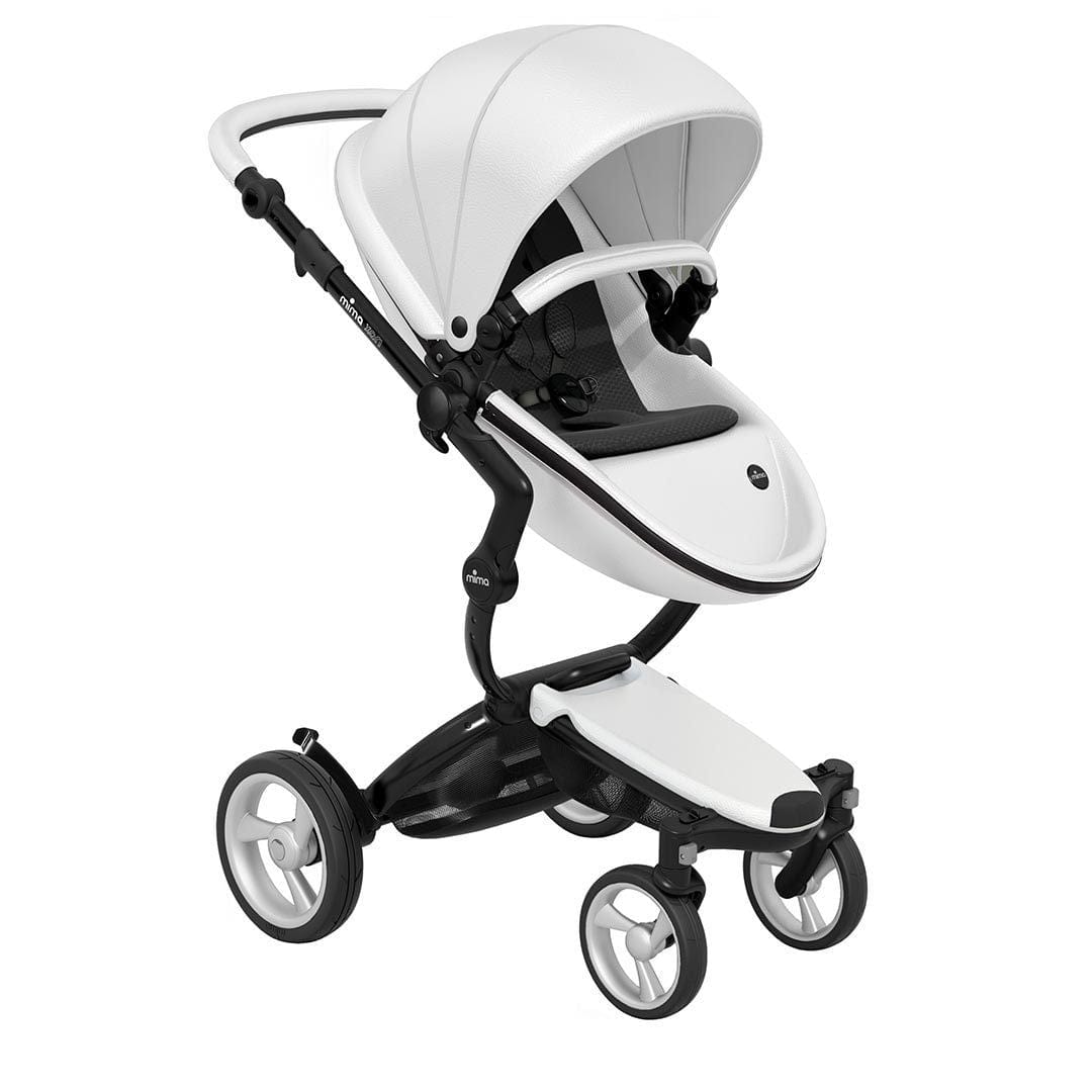 Mima-Xari-Single-Pushchair-Snow-White-with-Black-Chassis-Black