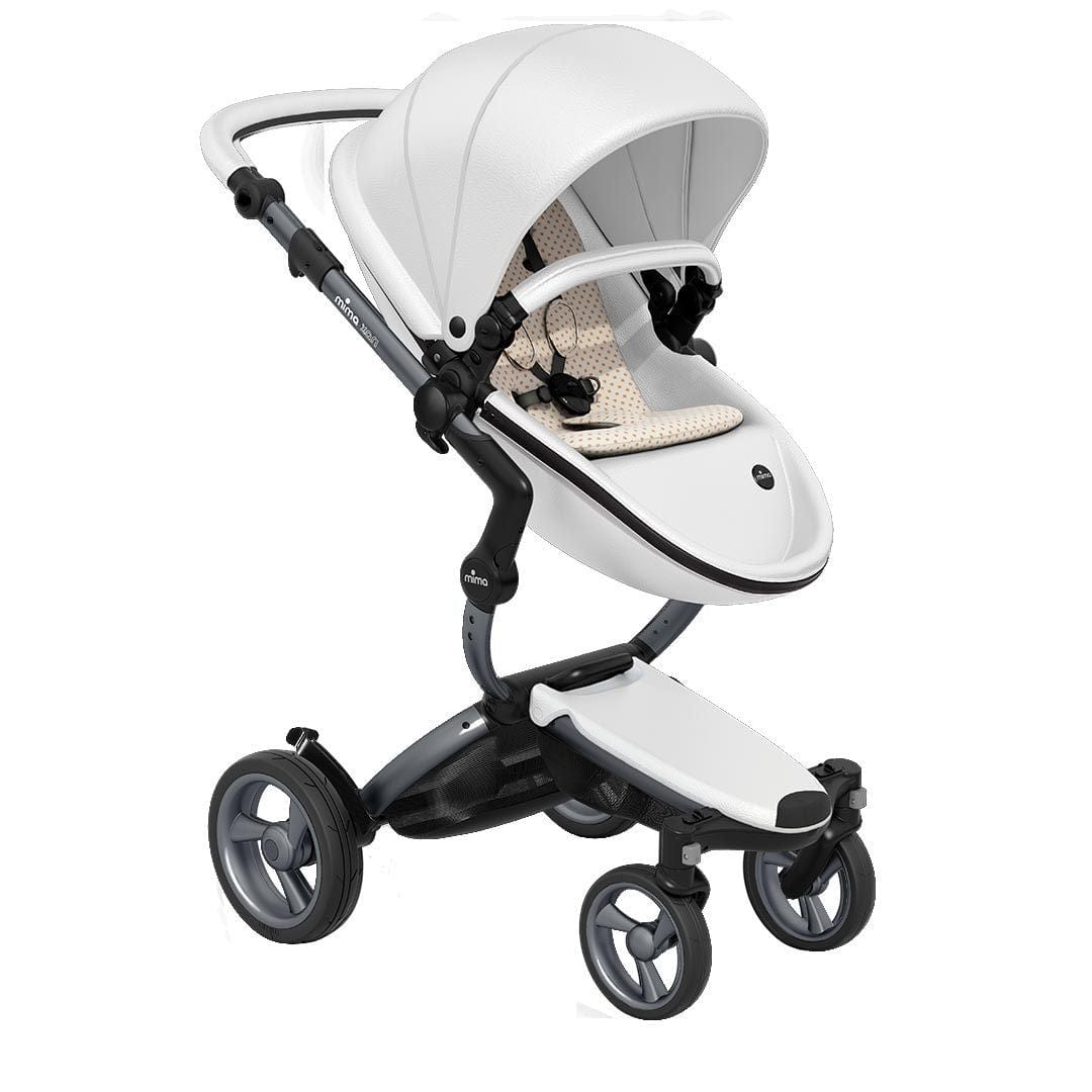 Mima-Xari-Single-Pushchair-Snow-White-with-Graphite-Grey-Chassis-sandy-beige.