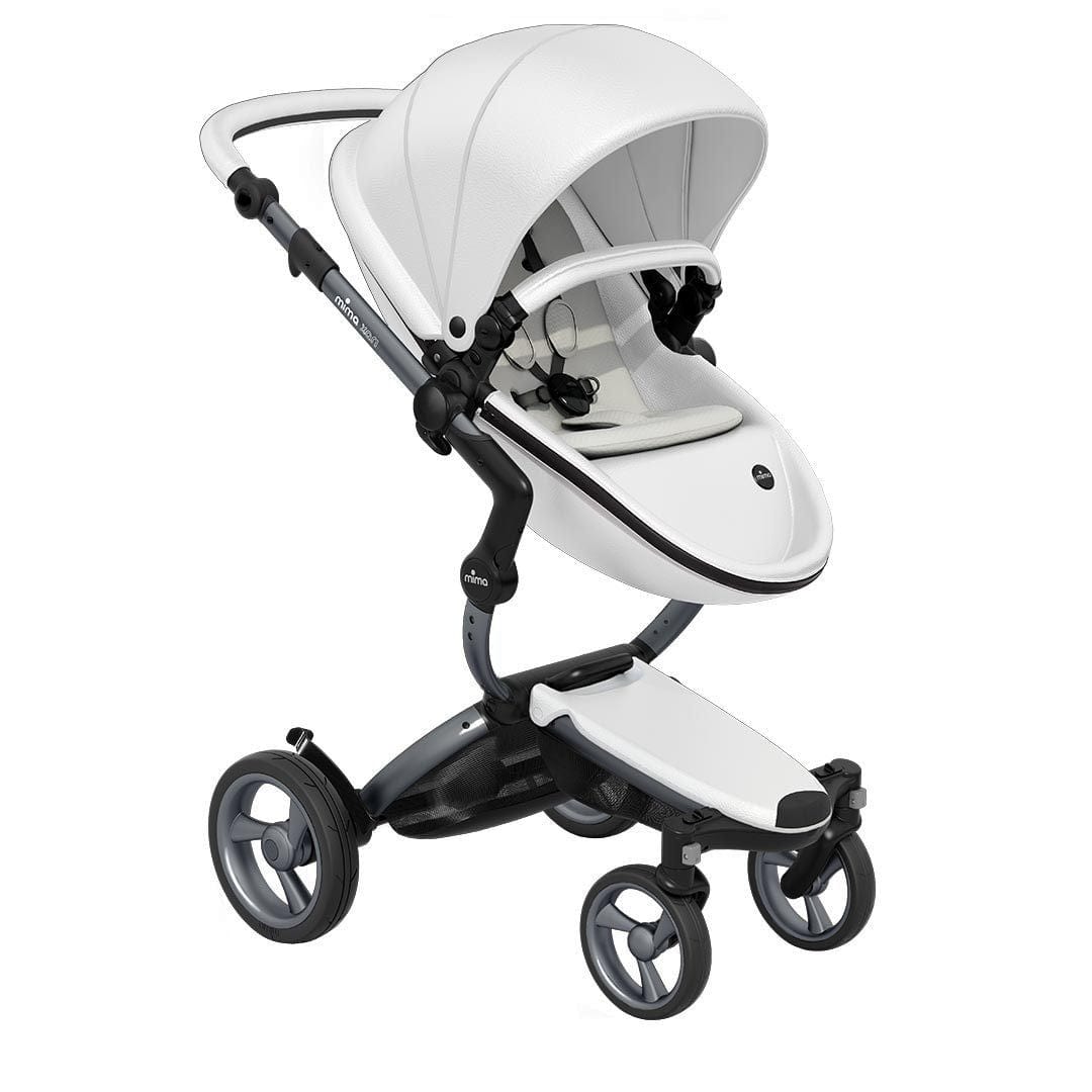 Mima-Xari-Single-Pushchair-Snow-White-with-Graphite-Grey-Chassis-stone-white