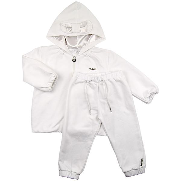 Nanan Bow Design White Tracksuit - Tracksuit