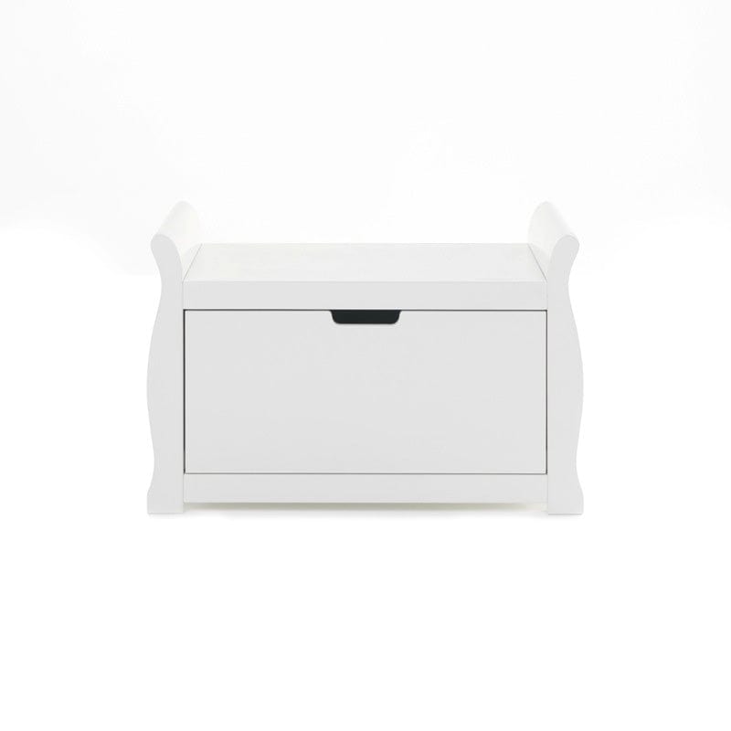 Obaby Baby & Toddler White Obaby Stamford Sleigh Toy Box - Direct Delivery