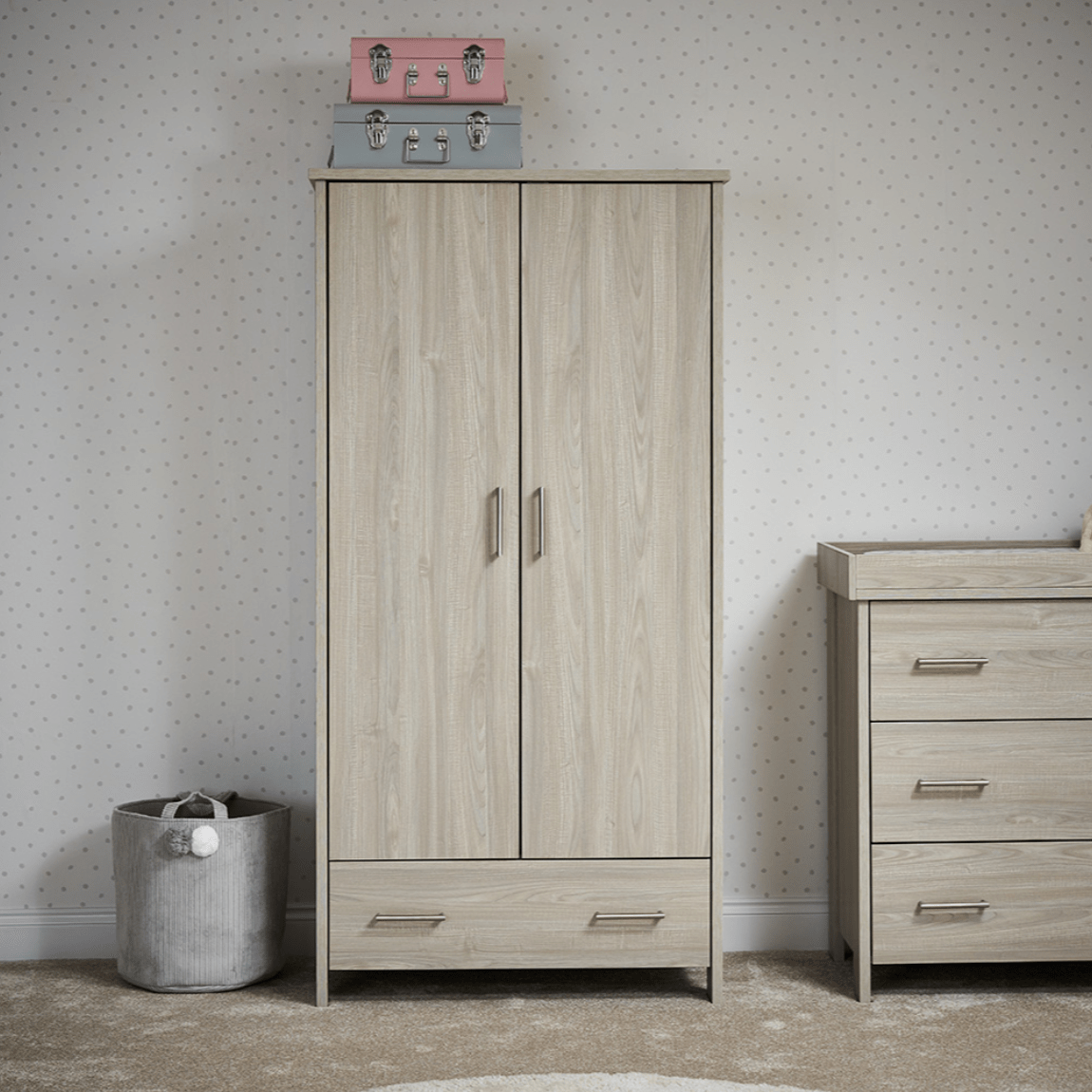 Obaby Nursery Furniture Obaby Nika Double Wardrobe - Direct Delivery