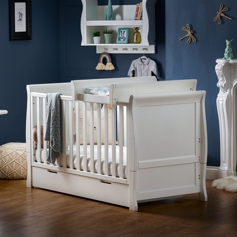 Obaby Nursery Furniture Obaby Stamford Classic Sleigh Cot Bed - Direct Delivery