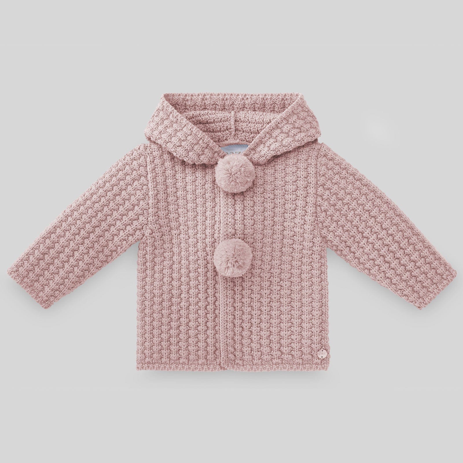 Paz Jacket Paz Rodriguez Hooded Dusty Pink Knitted Jacket