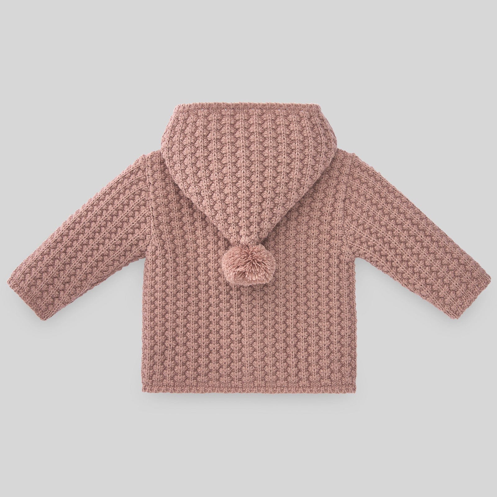 Paz Jacket Paz Rodriguez Hooded Dusty Pink Knitted Jacket