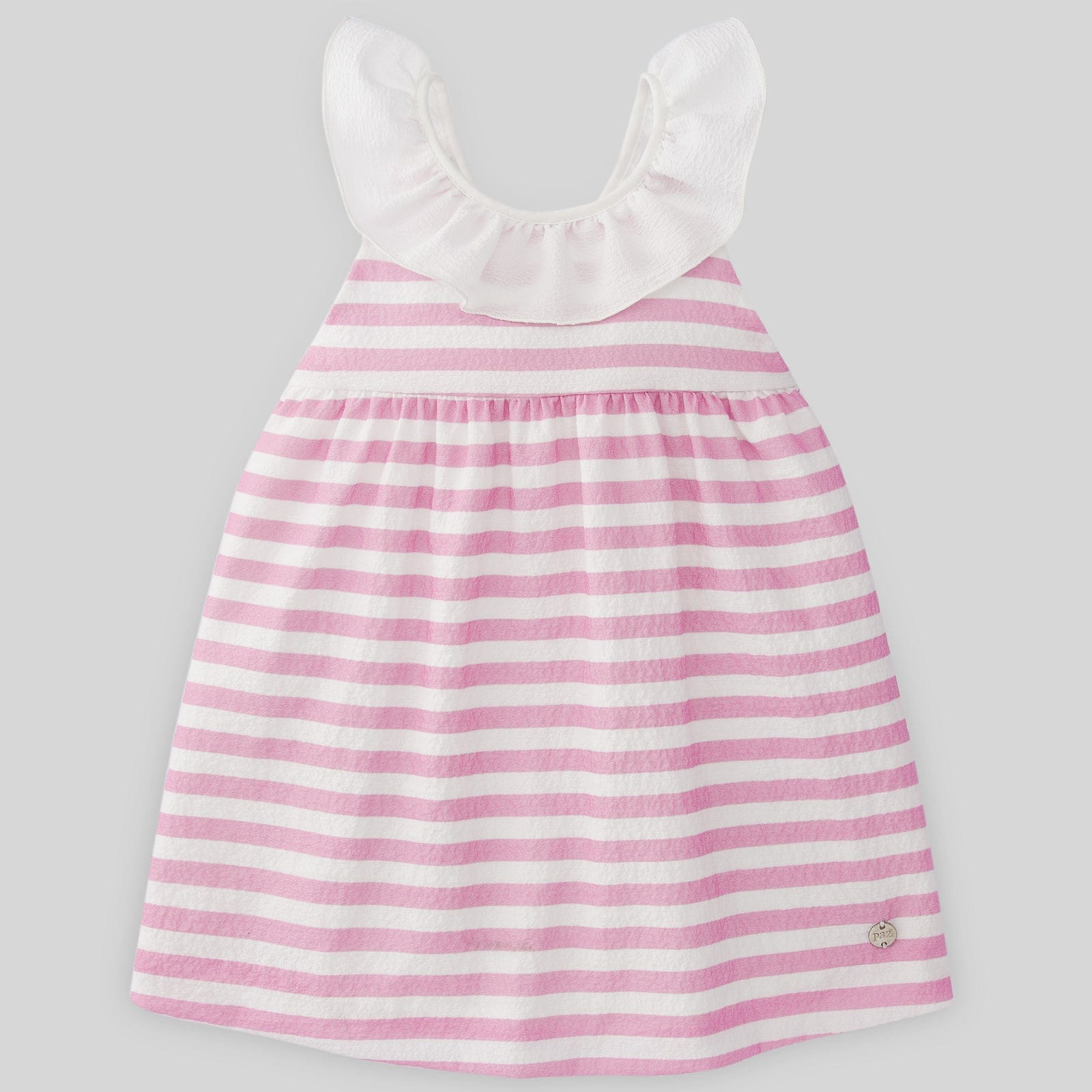 Paz Rodriguez Dress Paz Rodriguez Pink & White Striped Dress