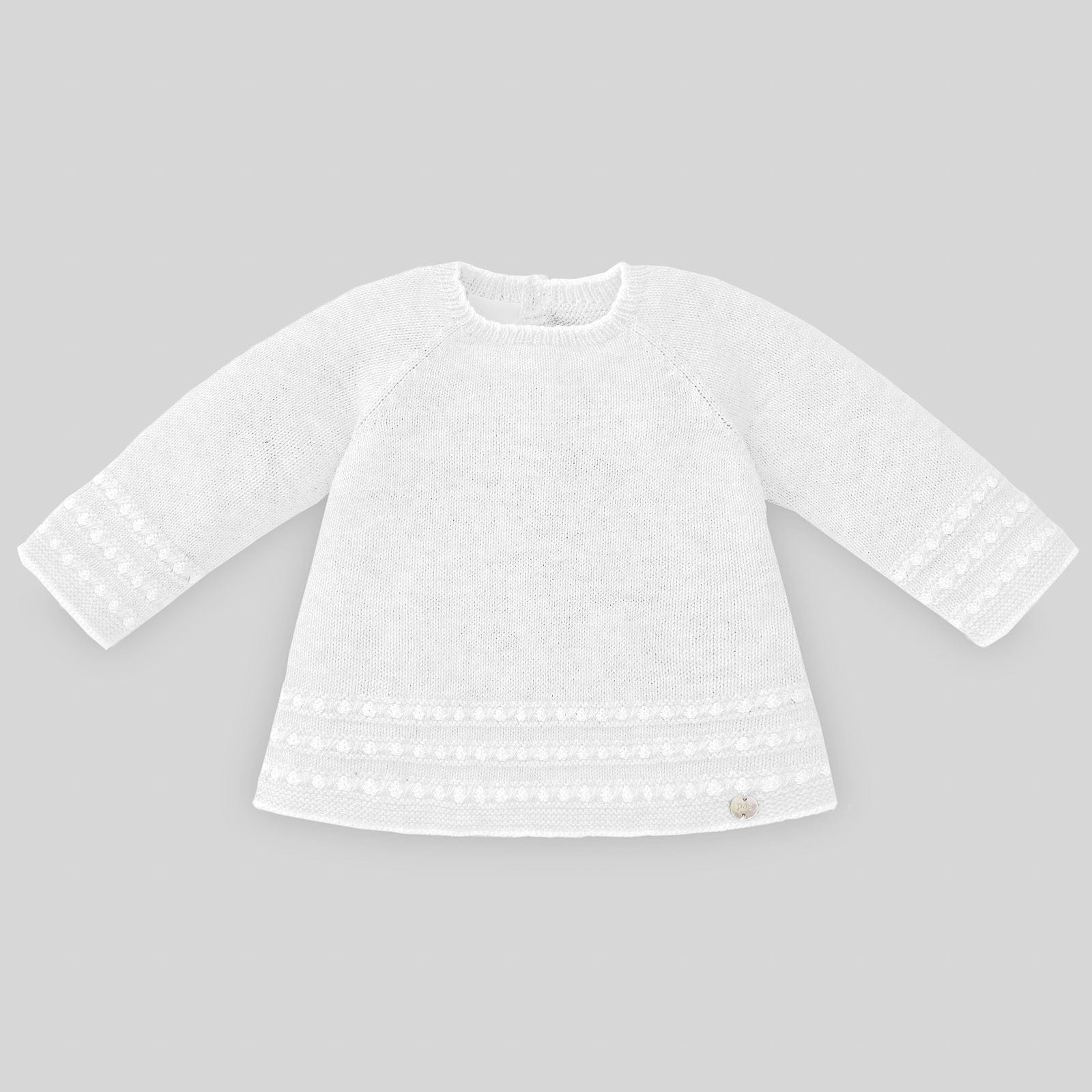 Paz Rodriguez Two piece set Paz Rodriguez White Knitted Two Piece Babygrow