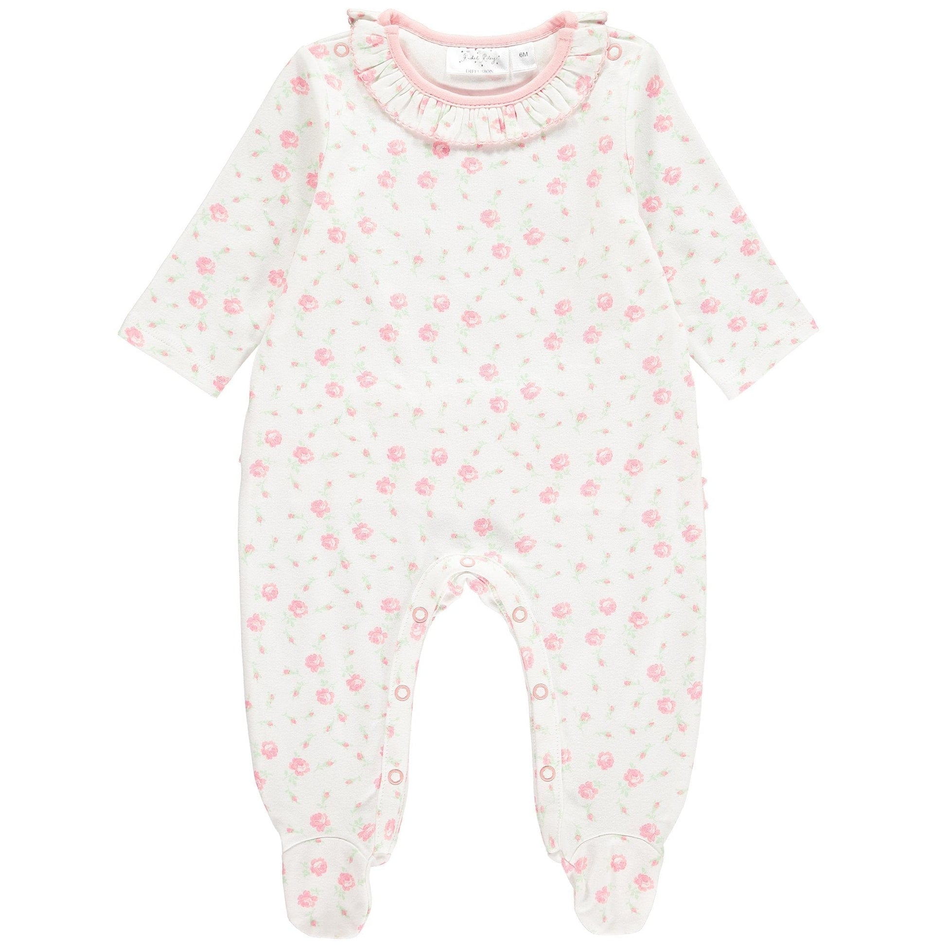 Rachel Riley Roses Ivory Babygrow - Babygrow