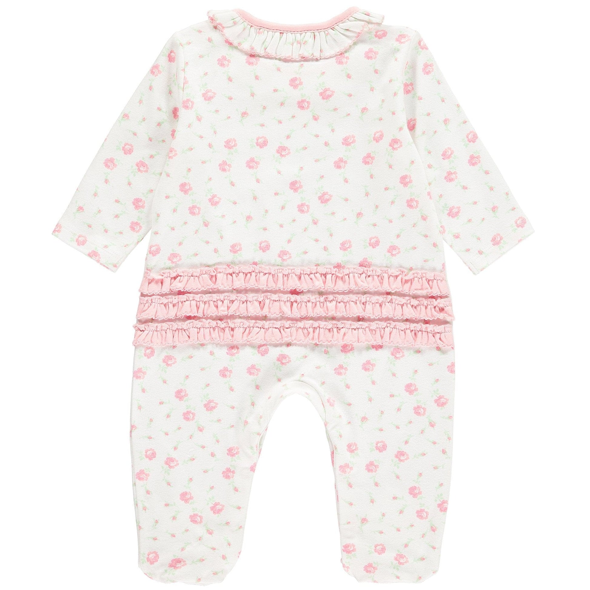 Rachel Riley Roses Ivory Babygrow - Babygrow