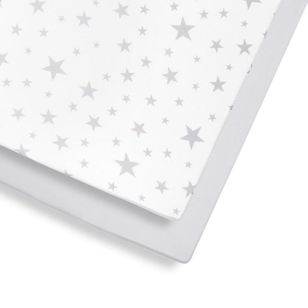 Snuz Cot & Cot Bed 2 Pack Fitted Sheet - Stars - Bedding