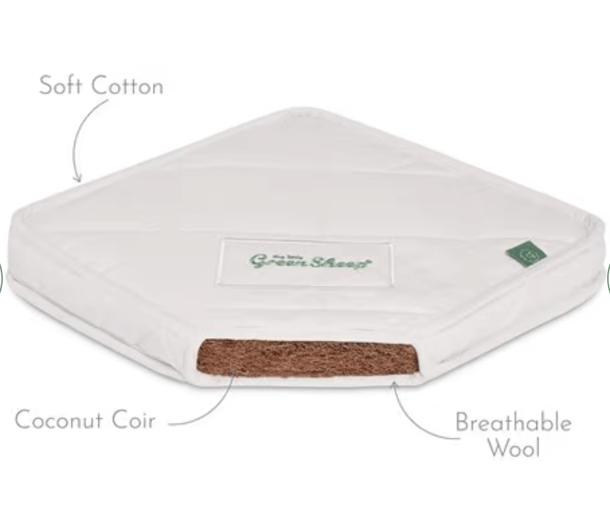 The Little Green Sheep Mattress The Little Green Sheep Natural Crib & Moses Mattress