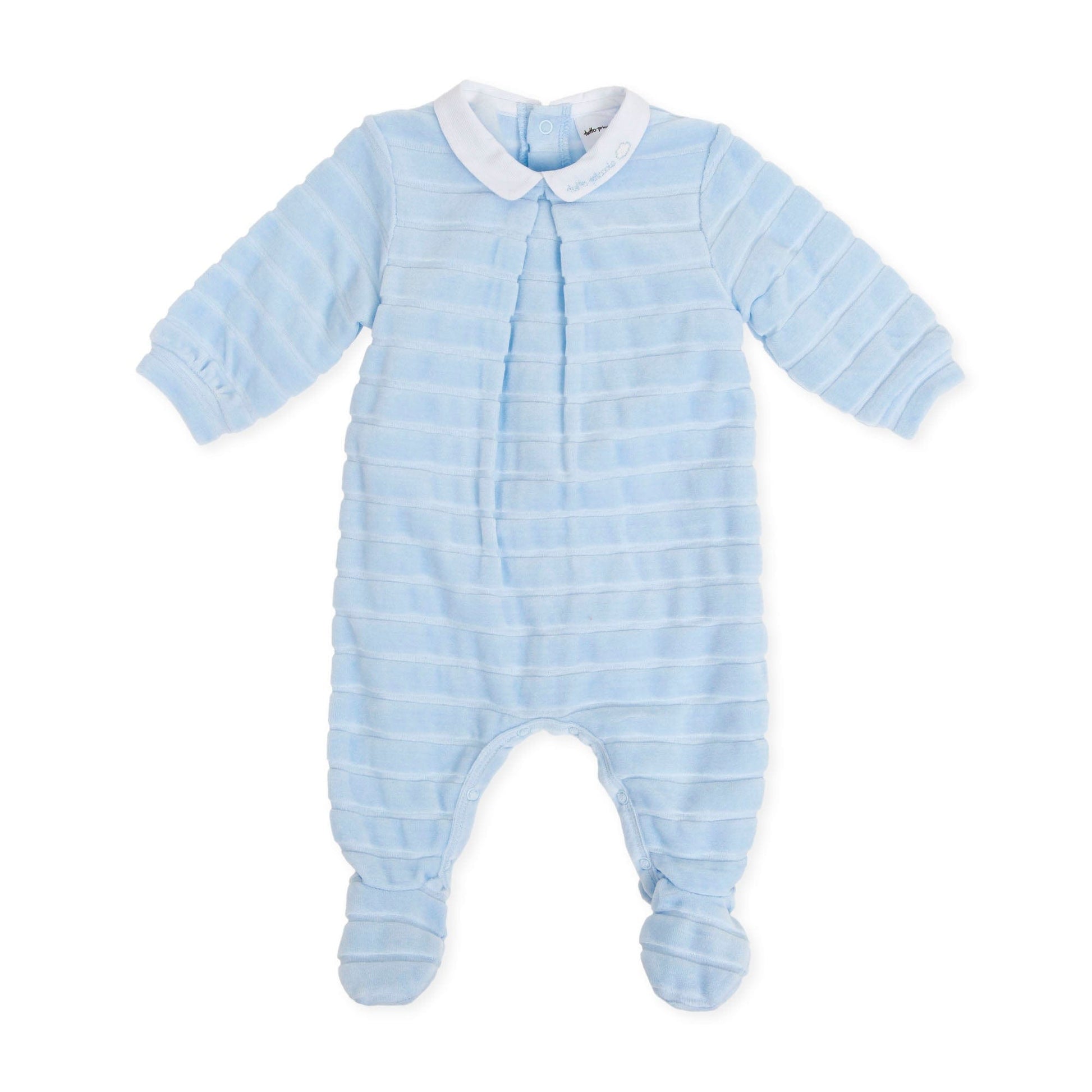 Tutto Piccolo Babygrow Tutto Piccolo blue velour Babygrow