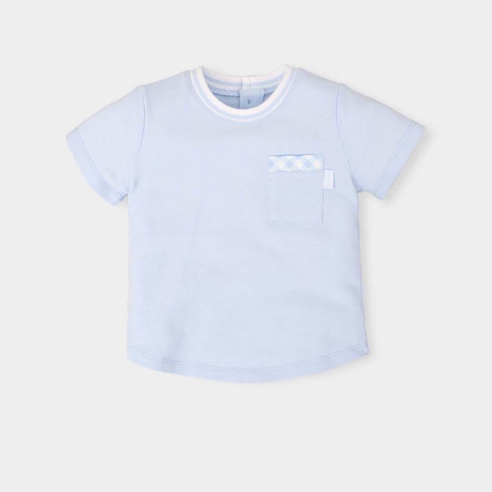 Tutto Piccolo Blue & White Two Piece Set - T-shirt