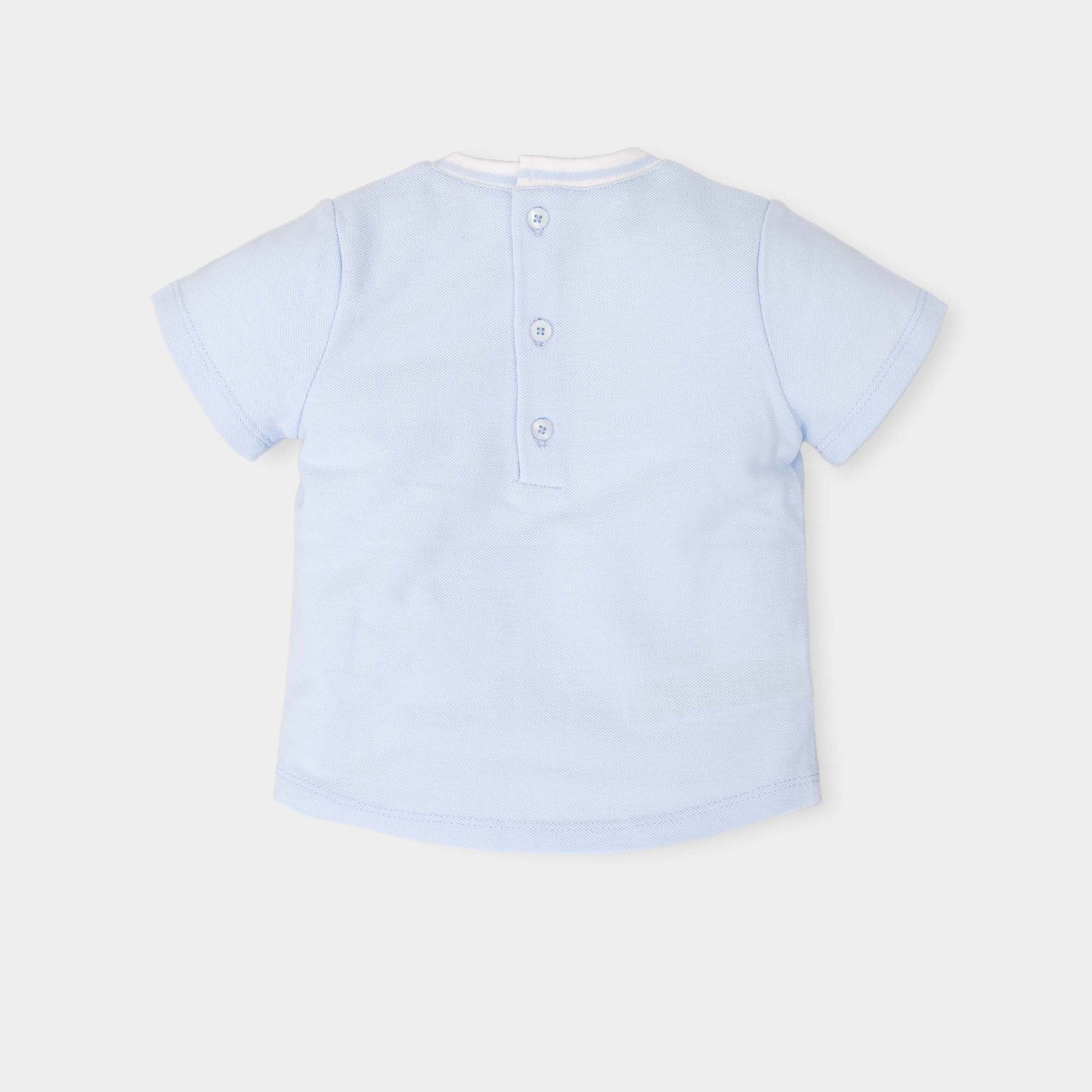 Tutto Piccolo Blue & White Two Piece Set - T-shirt