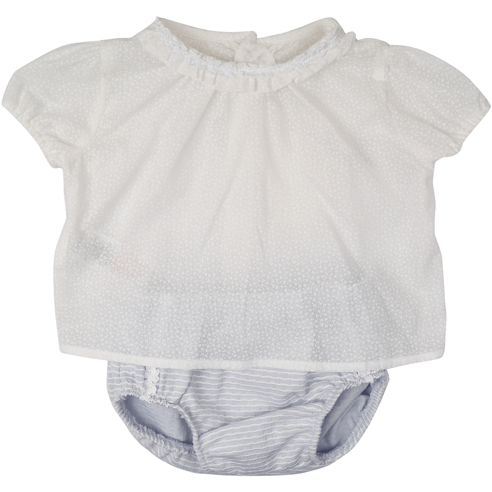 Tutto Piccolo White & Grey Two Piece Set - Two piece set